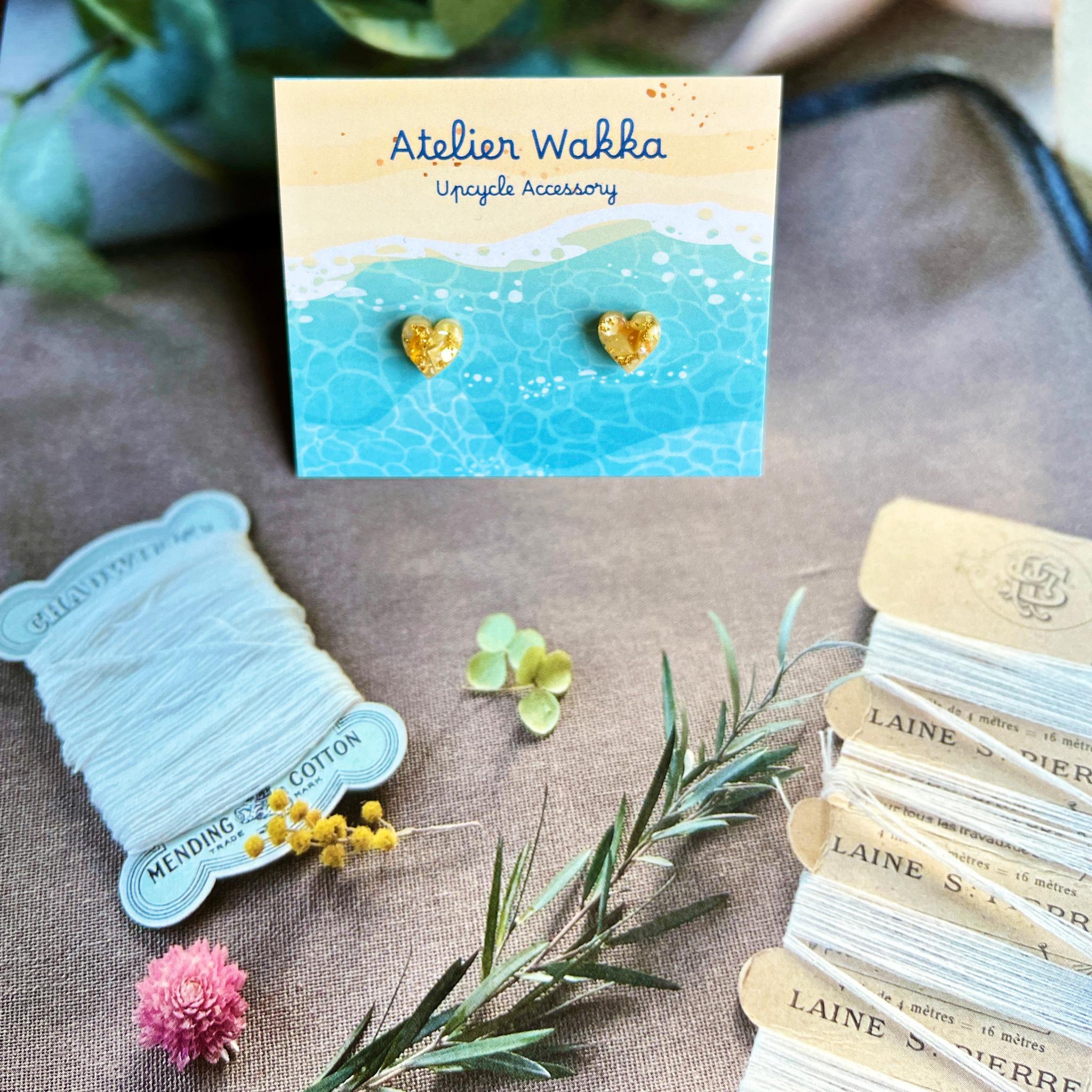 fairy heart 海洋プラスチック アップサイクル アクセサリー ピアス | 4枚目