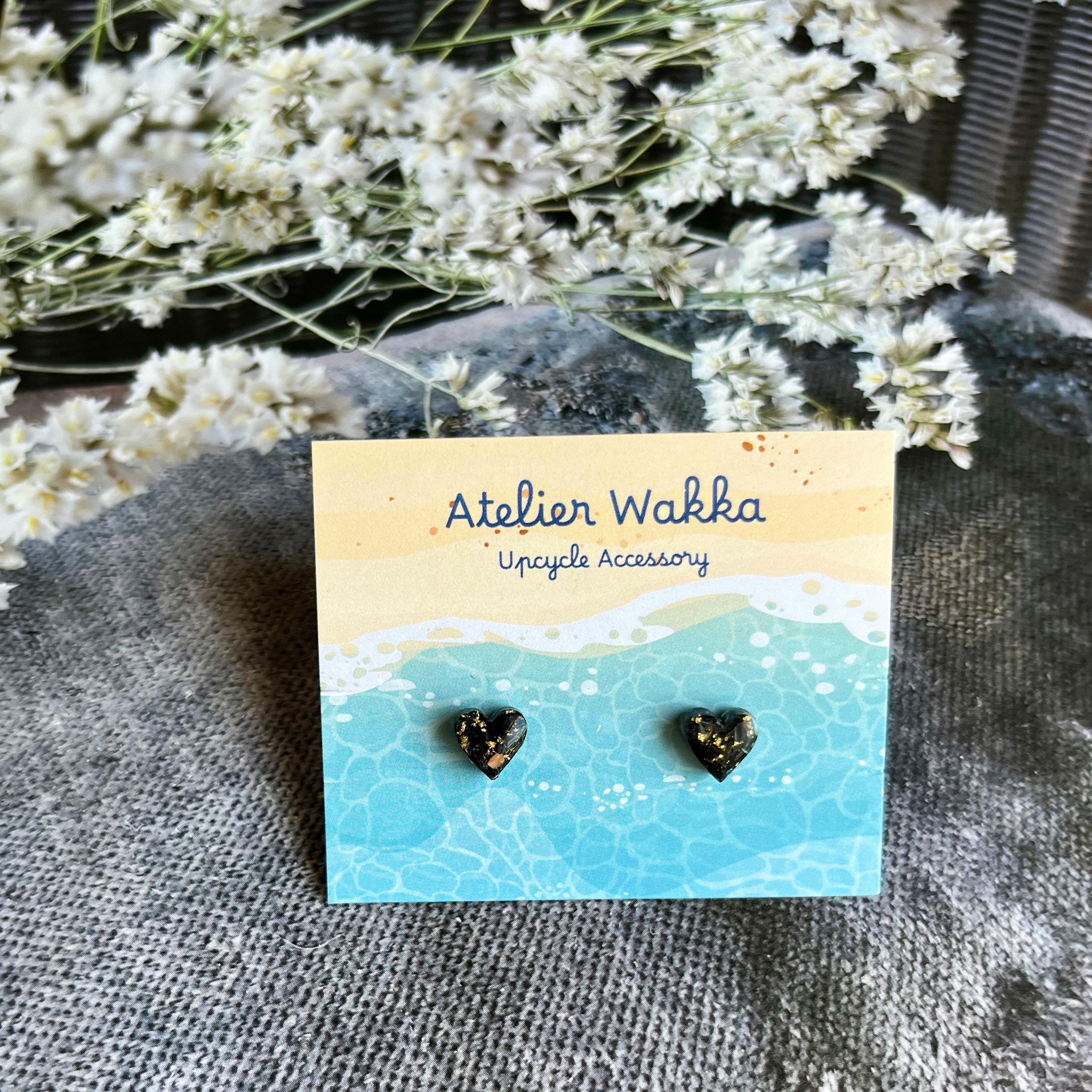 fairy heart 海洋プラスチック アップサイクル アクセサリー ピアス | 5枚目