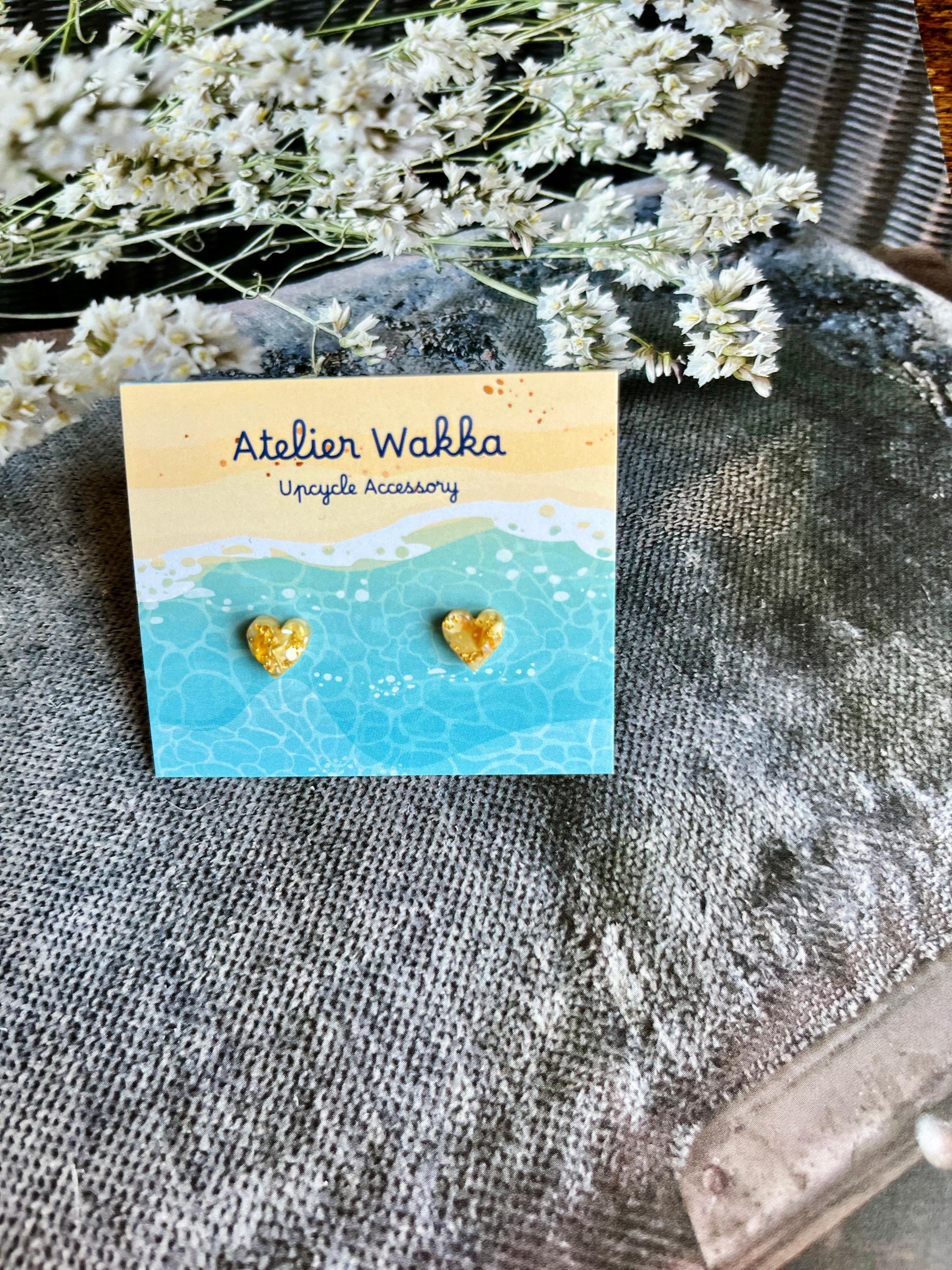 fairy heart 海洋プラスチック アップサイクル アクセサリー ピアス | 7枚目