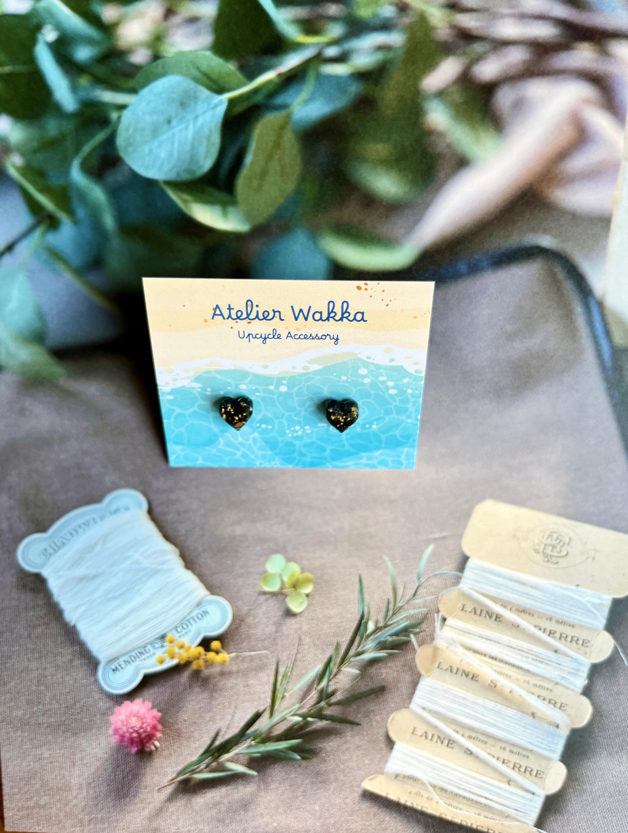 fairy heart 海洋プラスチック アップサイクル アクセサリー ピアス | 8枚目